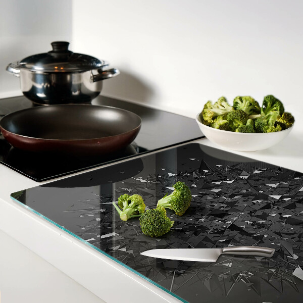 Tocător din sticlă Model geometric abstract