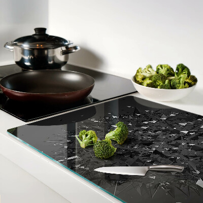 Tocător din sticlă Model geometric abstract