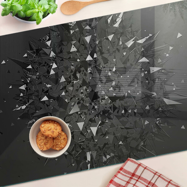 Tocător din sticlă Model geometric abstract