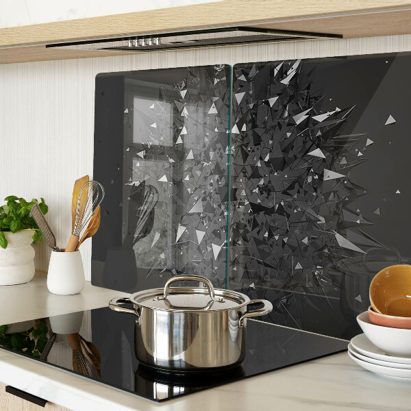 Tocător din sticlă Model geometric abstract