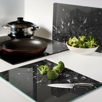 Tocător din sticlă Model geometric abstract