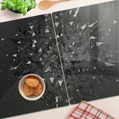 Tocător din sticlă Model geometric abstract