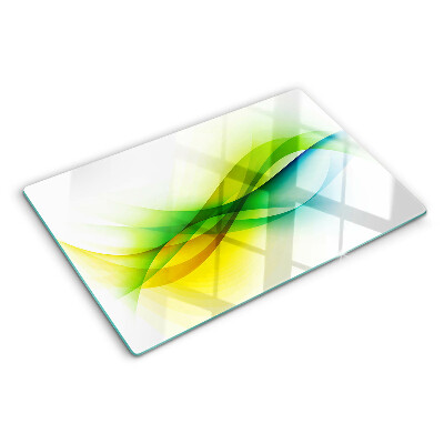 Tocător de bucătărie Valuri de culoare abstracte