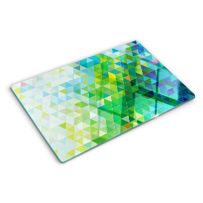 Tocător sticlă Geometria triunghiurilor colorate