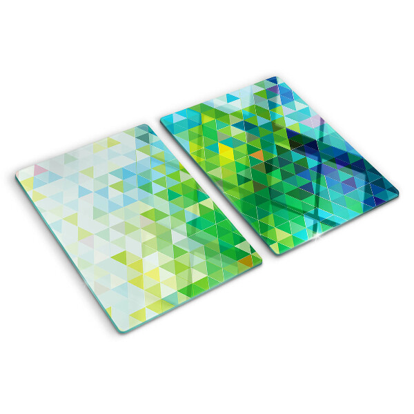 Tocător sticlă Geometria triunghiurilor colorate
