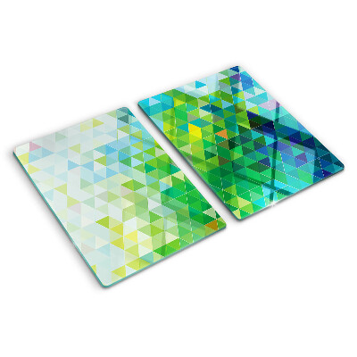 Tocător sticlă Geometria triunghiurilor colorate