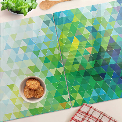 Tocător sticlă Geometria triunghiurilor colorate