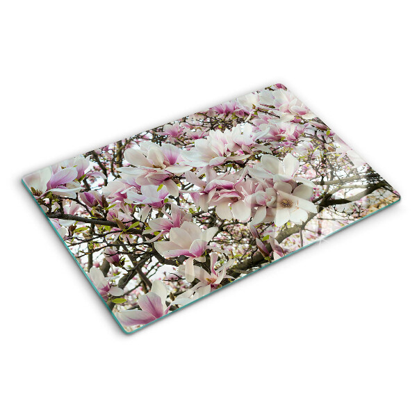 Tocător sticlă Flori de magnolie