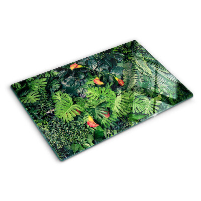Tocător sticlă Junglă tropicală cu flori