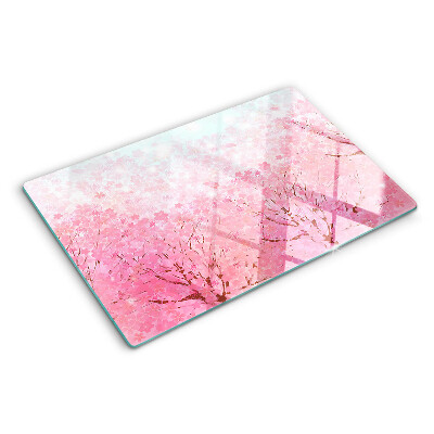 Tocător din sticlă Motive florale Sakura