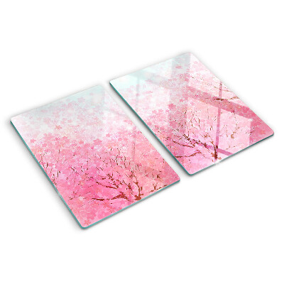 Tocător din sticlă Motive florale Sakura