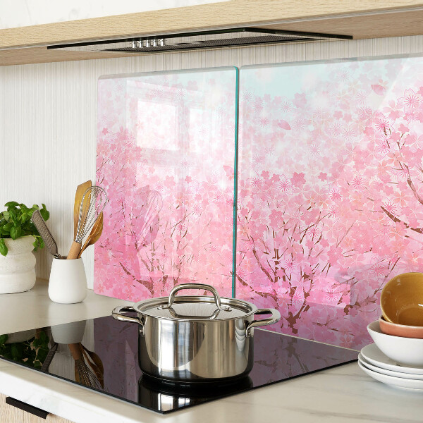 Tocător din sticlă Motive florale Sakura