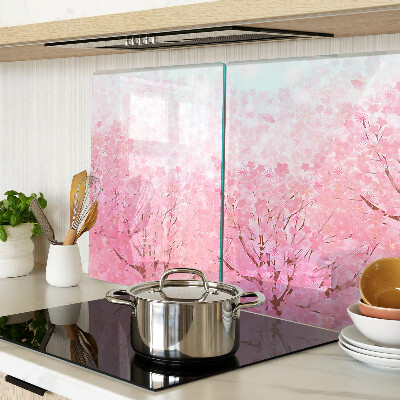 Tocător din sticlă Motive florale Sakura