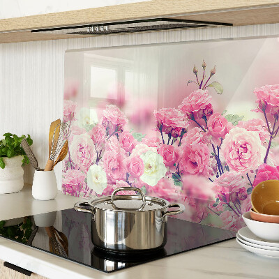 Tocător sticlă Motiv floral roz