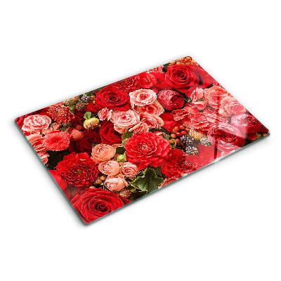 Tocător de bucătărie Model floral cu trandafiri