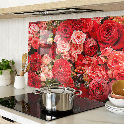 Tocător de bucătărie Model floral cu trandafiri