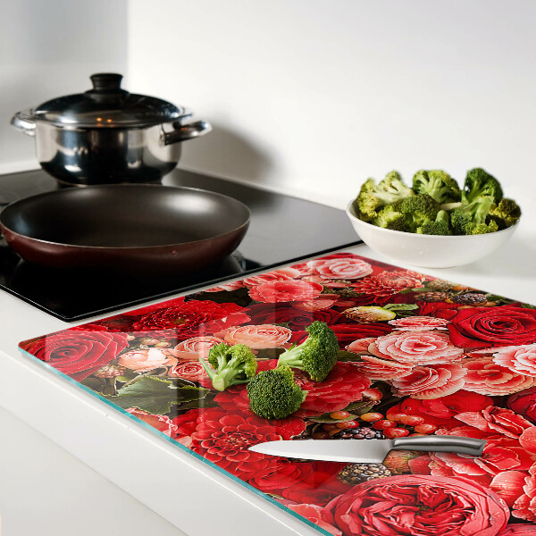 Tocător de bucătărie Model floral cu trandafiri