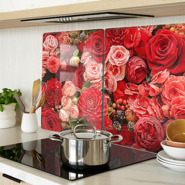 Tocător de bucătărie Model floral cu trandafiri