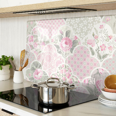 Tocător de bucătărie Model floral în nuanțe pastelate