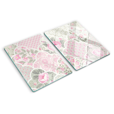 Tocător de bucătărie Model floral în nuanțe pastelate