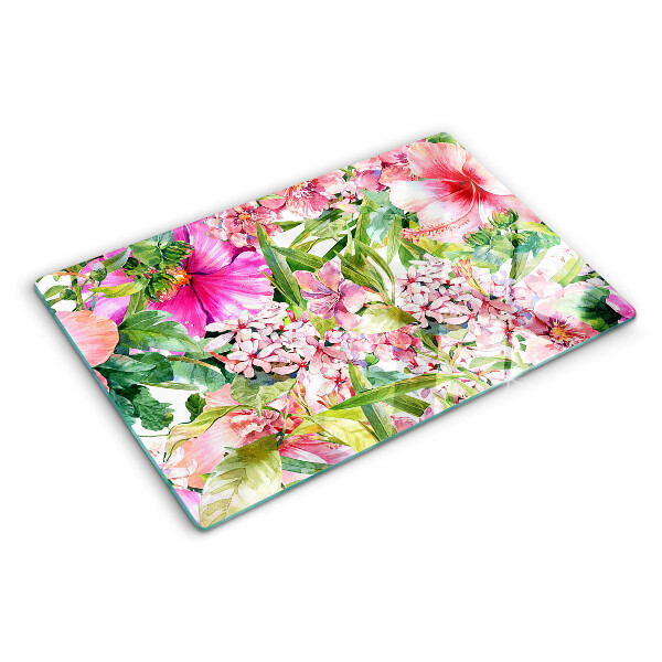 Tocător de bucătărie Model floral tropical