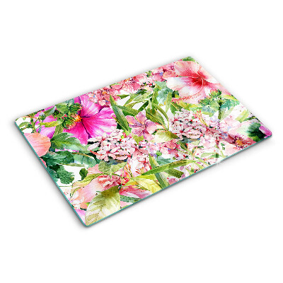 Tocător de bucătărie Model floral tropical