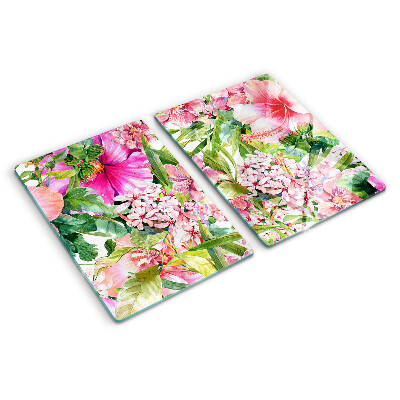 Tocător de bucătărie Model floral tropical