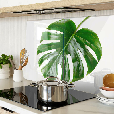 Tocător din sticlă Frunze de Monstera