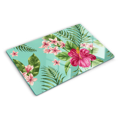 Tocător de bucătărie Model floral tropical