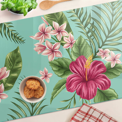 Tocător de bucătărie Model floral tropical