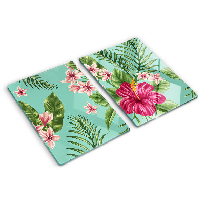 Tocător de bucătărie Model floral tropical