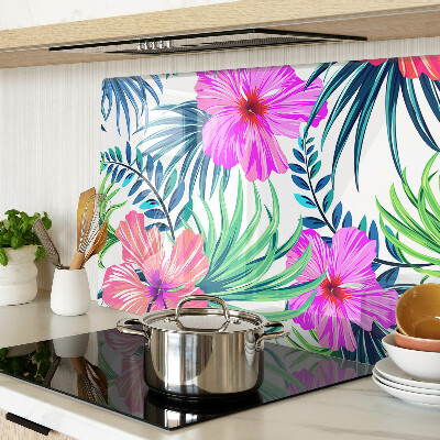 Tocător de bucătărie Motiv floral tropical