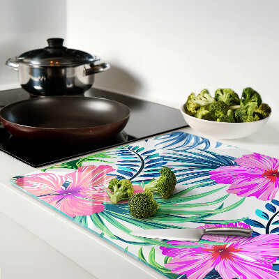 Tocător de bucătărie Motiv floral tropical