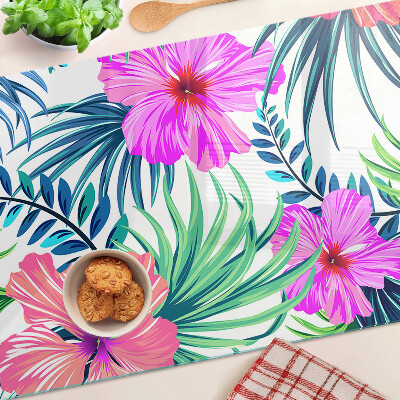 Tocător de bucătărie Motiv floral tropical