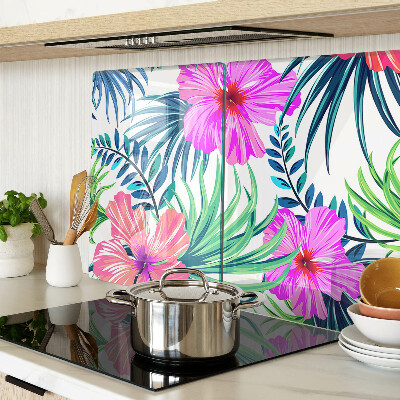 Tocător de bucătărie Motiv floral tropical