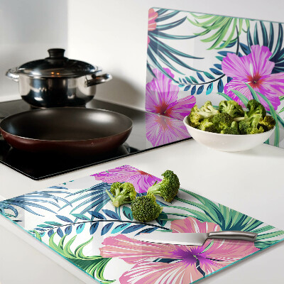 Tocător de bucătărie Motiv floral tropical