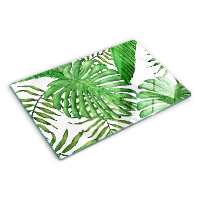 Tocător de bucătărie Frunze tropicale în nuanțe de verde