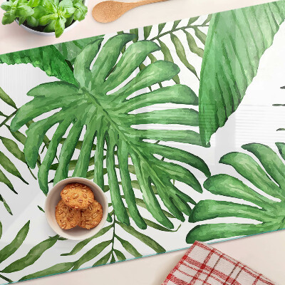 Tocător de bucătărie Frunze tropicale în nuanțe de verde