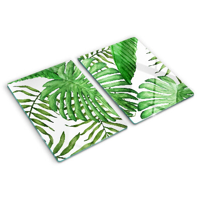 Tocător de bucătărie Frunze tropicale în nuanțe de verde