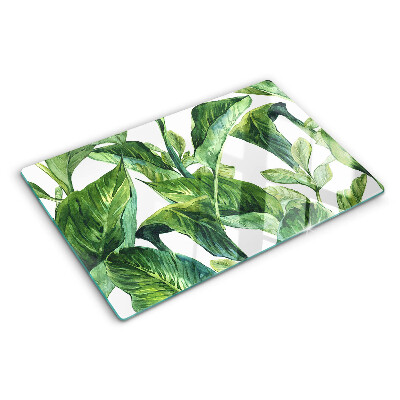 Tocător sticlă Frunze de plante tropicale