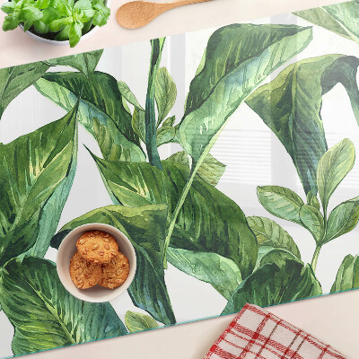 Tocător sticlă Frunze de plante tropicale