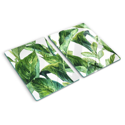 Tocător sticlă Frunze de plante tropicale
