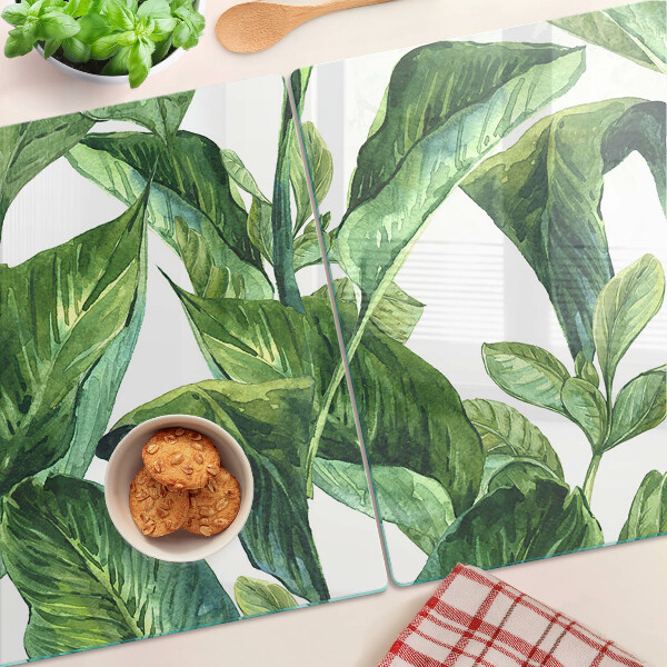 Tocător sticlă Frunze de plante tropicale