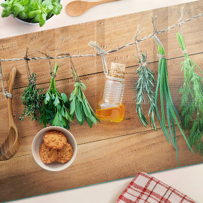 Tocător de bucătărie Ierburi aromatice în bucătărie