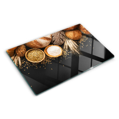 Tocător din sticlă Pâine și cereale
