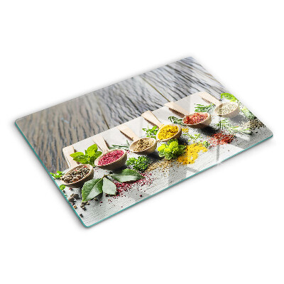 Tocător din sticlă Condimente și ierburi aromatice