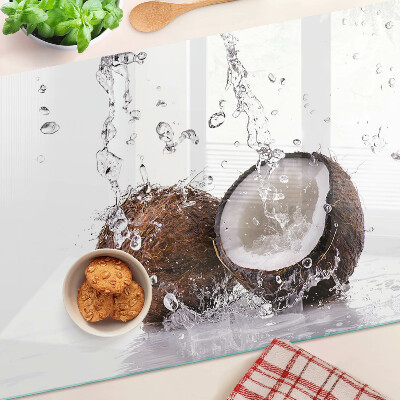 Tocător de bucătărie Nucă de cocos în apă