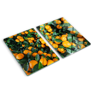 Tocător din sticlă Mandarine pe ramuri