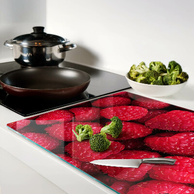 Tocător de bucătărie Zmeură pe fundal