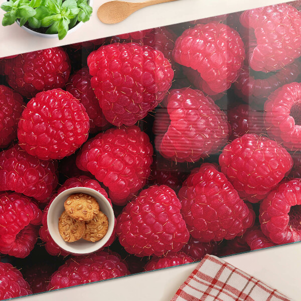 Tocător de bucătărie Zmeură pe fundal